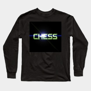 Cool Chess Design - Green Long Sleeve T-Shirt